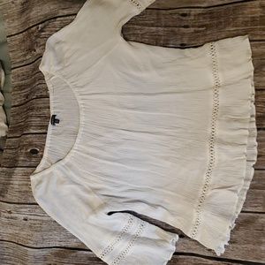 Flowy top with crochet detail